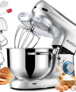 Stand Mixer 6.5 Qt 660W 6-Speed Tilt-Head Food Dough Mixer, Kitchen Electric Mixer with Stainless Steel Bowl,Dough Hook,Whisk, Beater, Egg white separator